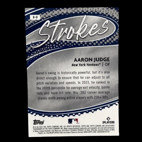 AARON JUDGE TOPPS CHROME REFRACTOR BASEBALL CARD - NEW YORK YANKEES - Picture 2 of 7